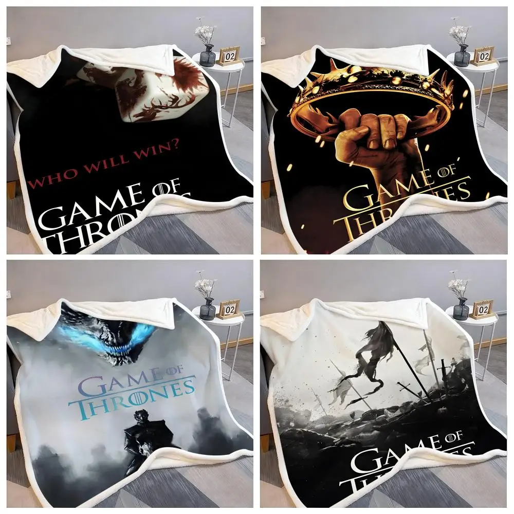 G-Game-Of-Thrones Dragon Classic Throw الفانيلا رقيق بطانية ناعمة دافئة الجلد ودية رمي ل أريكة سرير مكتب قيلولة الشتاء #1