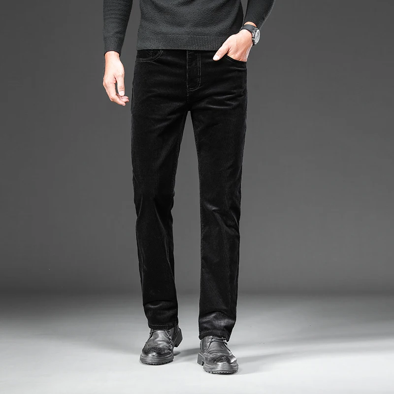 

Formal Corduroy Work Straight Dress Pants Autumn Winter Casual Man Slim Fit Trousers For Men Cheap Long Slacks Korean Style Y2k