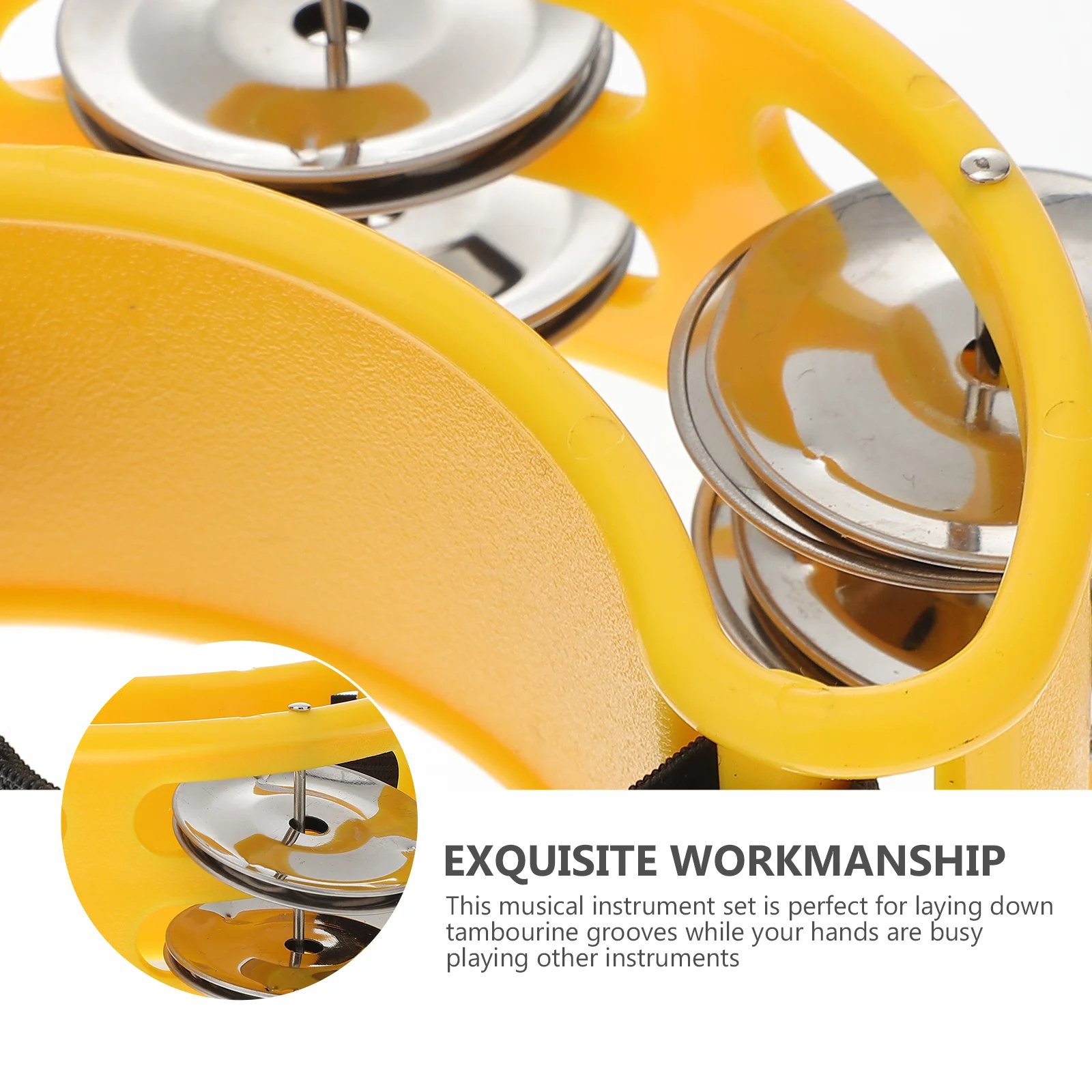 

Kids Tambourine Musical Instrument Children Foot Bell Rattle Sound Percussion Music Enlightenment Stage