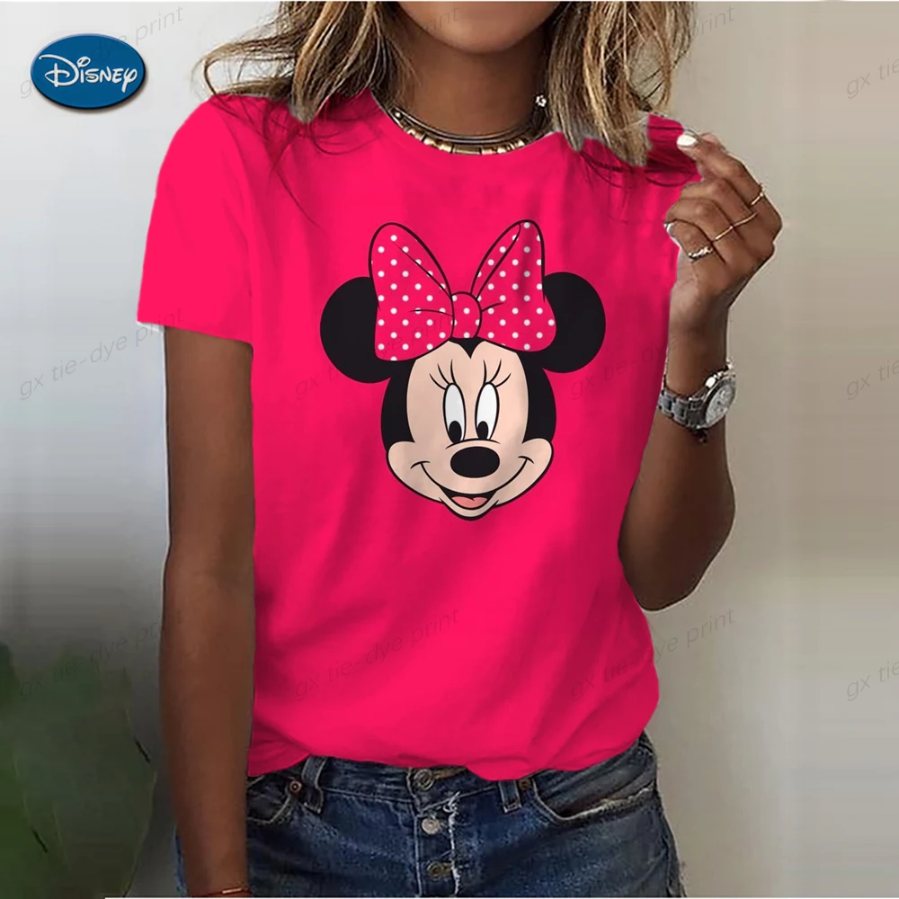 

Disney T-shirt Mickey Mouse Cartoon Animation 3D Printing Street Clothing women's Fashion T-shirt children's Girl Street Style T