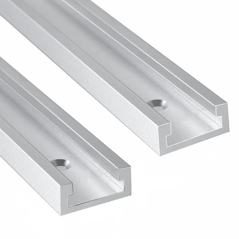 Aluminium T-track Slot Miter Track Jig Fixture T-Slot,30/40/50cm Woodworking Chute Rail ,T Slider Fixture Slot Slide Limit Guide
