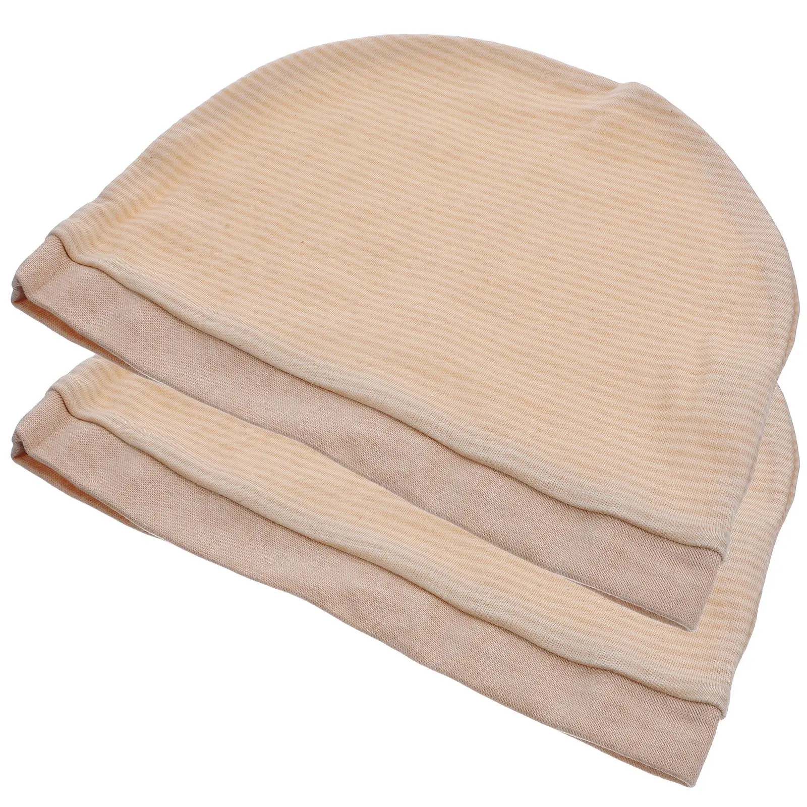 

2PCS Women Cotton Hats Windproof Postpartum Cap Cold Proof Female breathable comfortable cotton material soft comfort head wear