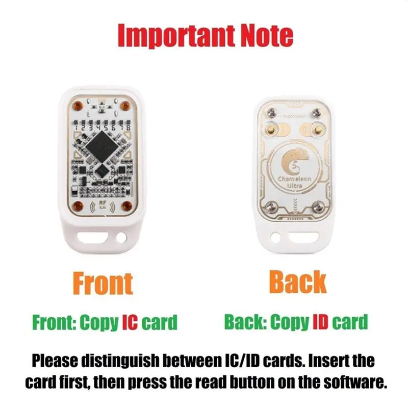 AB25-Chameleon V3.0 RFID Smart Chip Emulator Reader+4XUID Keychain