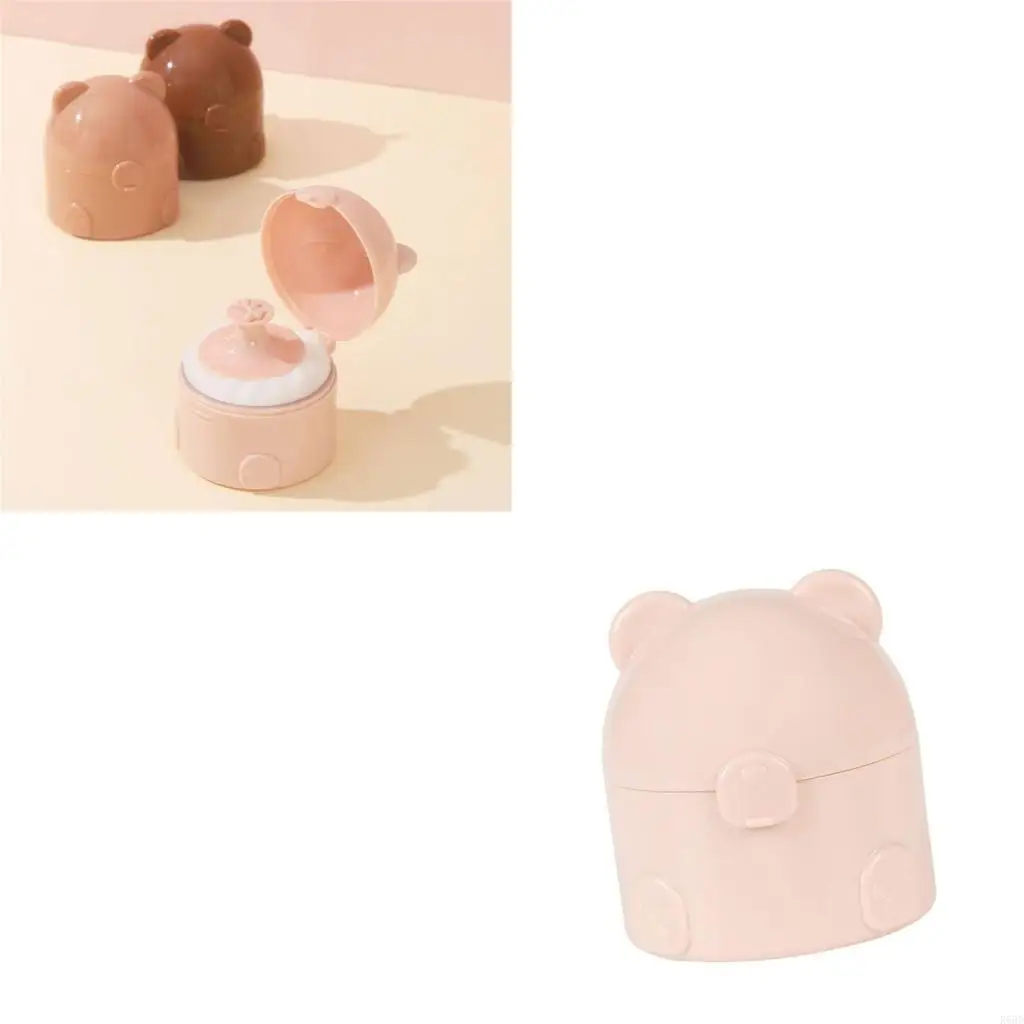 

R66D Soft Puff Baby Powder Dispenser Case With Secure Closure For Infant Skin Care
