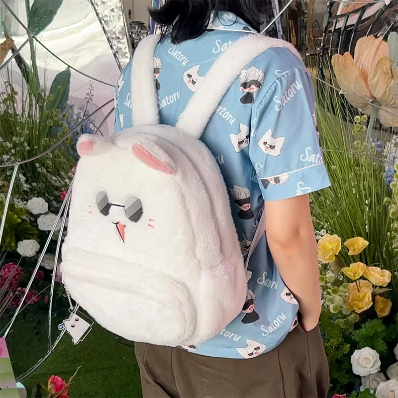 Anime Jujutsu Kaisen Karakter Gojo Satoru Kat Pluche Rugzak Knuffeldier Speelgoed Kawaii Kitten Tas Voor Cartoon Liefhebbers Fans Geschenken