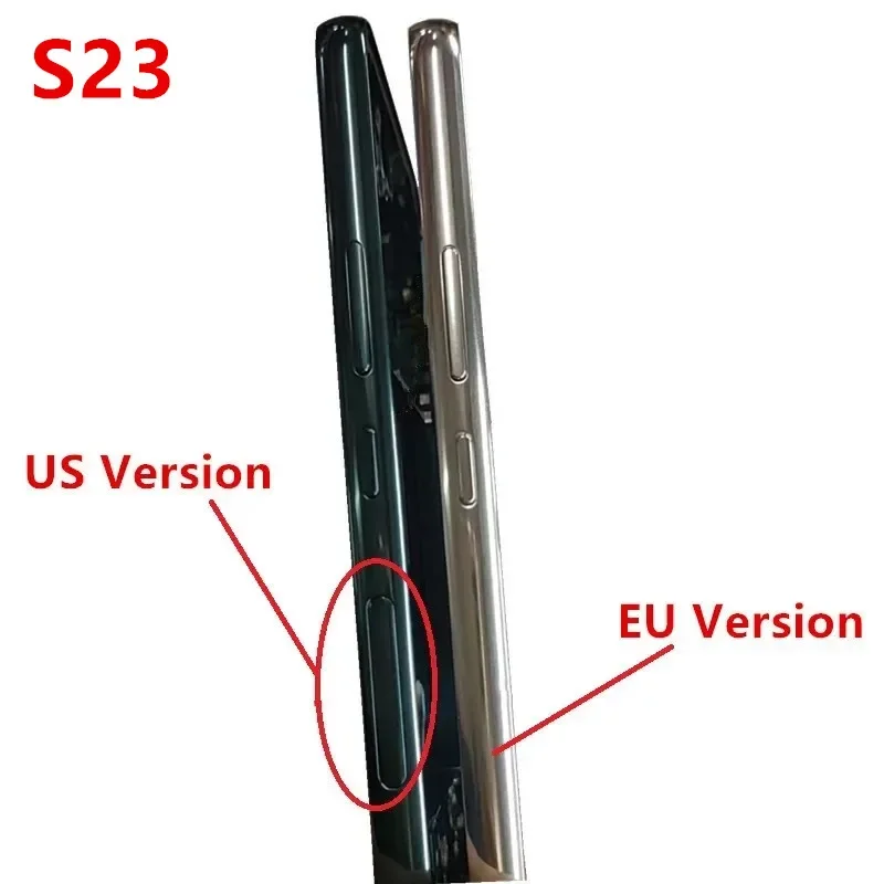 S23 Middle Frame For Samsung Galaxy S23 S911 Housing Board LCD Faceplate Bezel Replace Repair Parts + Side Buttons