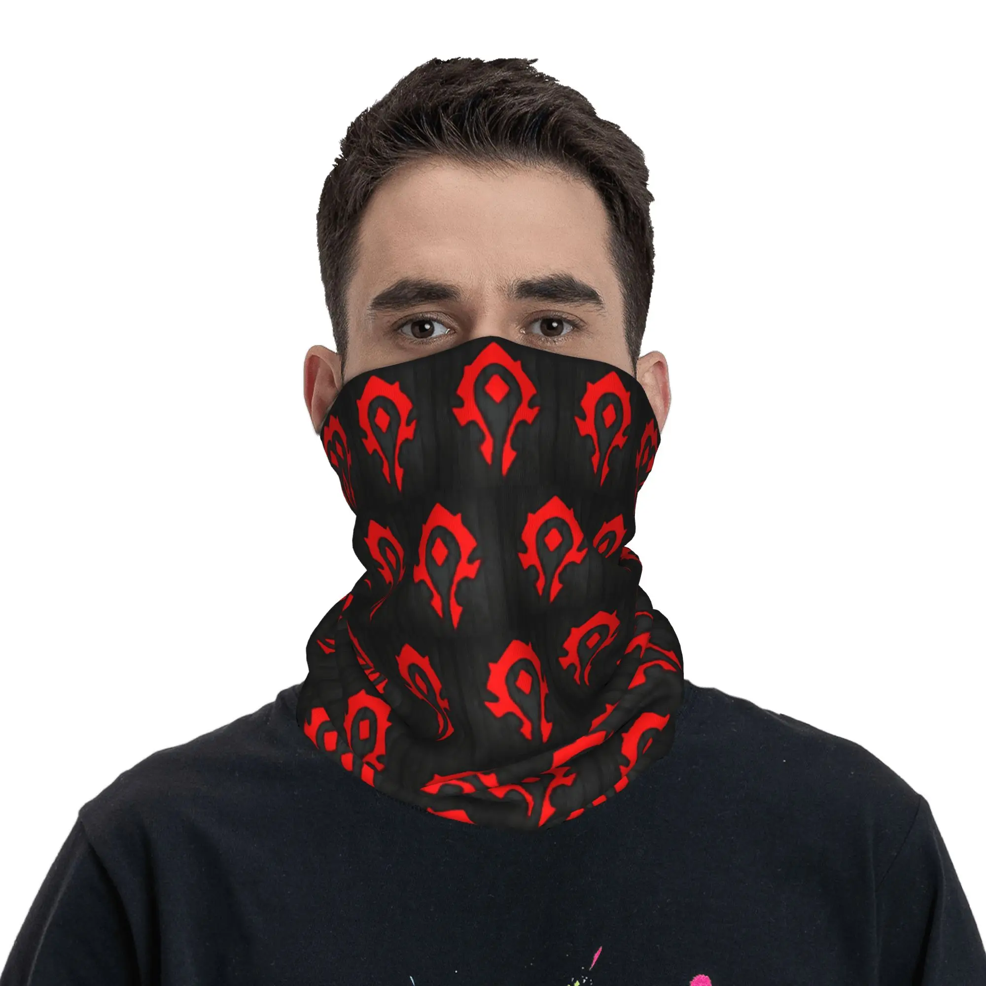 7611 Horde Shield from the game World of Warcraft WoW Bandana Neck Cover Printed Face Scarf Balaclava Cycling Unisex Breathable