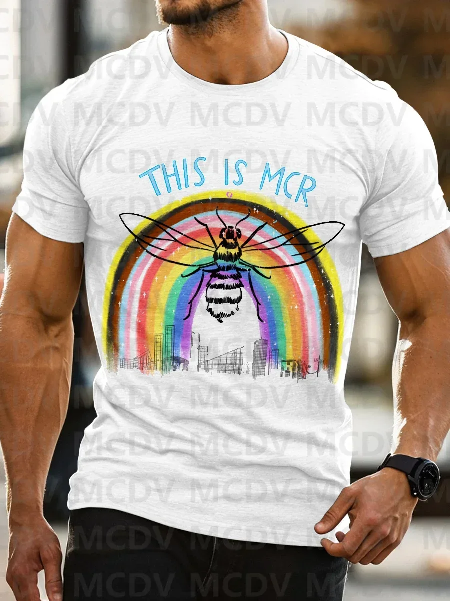 

Men's Rainbow love is love Short Sleeve T-Shirt Summer T Shirt Casual Tops