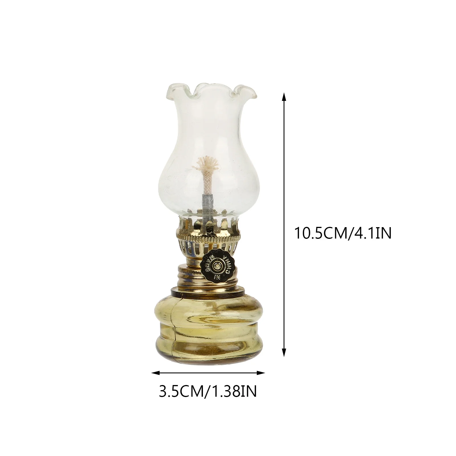 

3Pcs Glass Oil Lantern Vintage Hurricane Lamp Indoor Decor Rustic Elegant Gift Oil Lamp Indoor Lantern