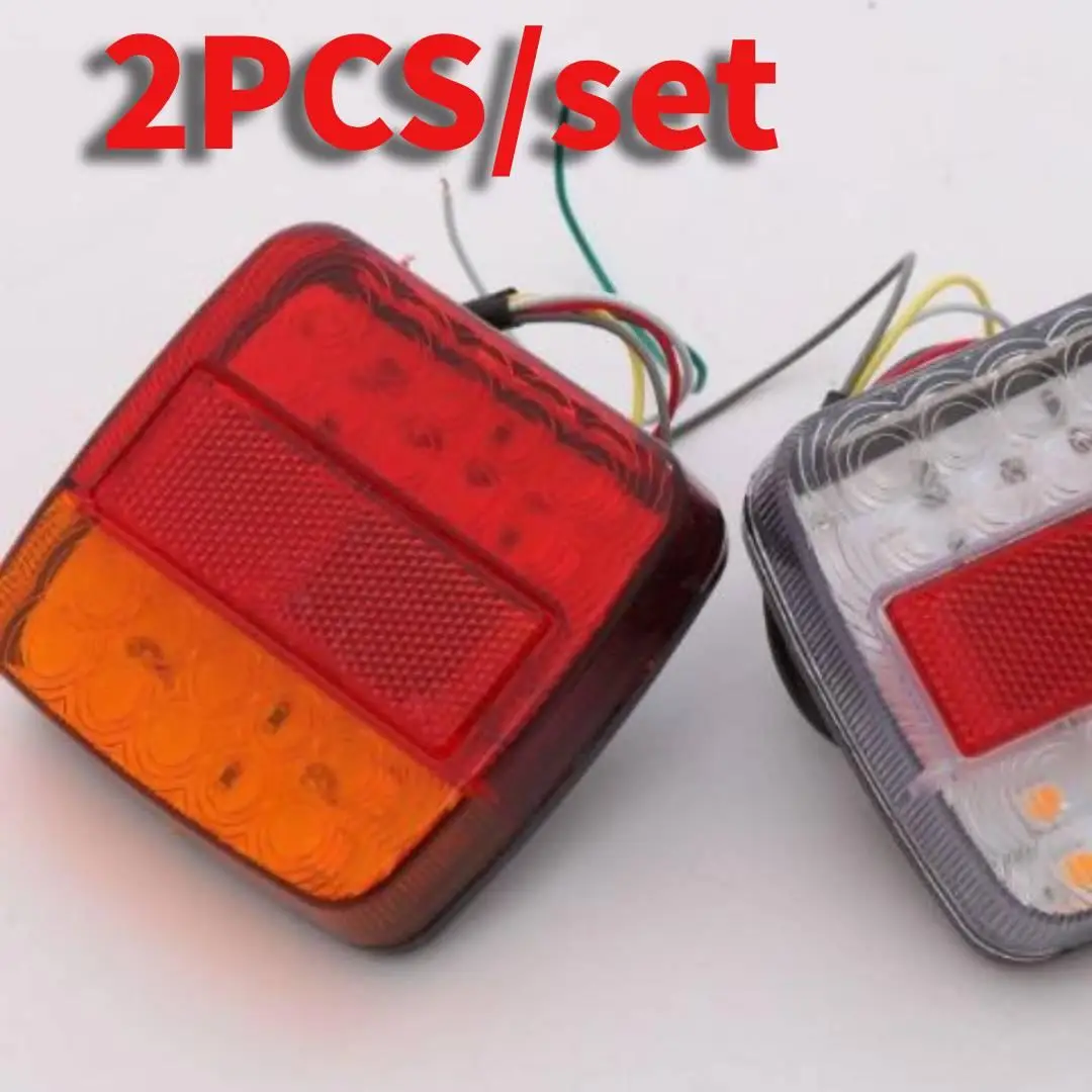 

2 шт. 12 В водонепроницаемый автомобиль грузовик светодиодный задний фонарь предупредительные огни лампа для прицепов автофургонов автомобильный сигнальный фонарь