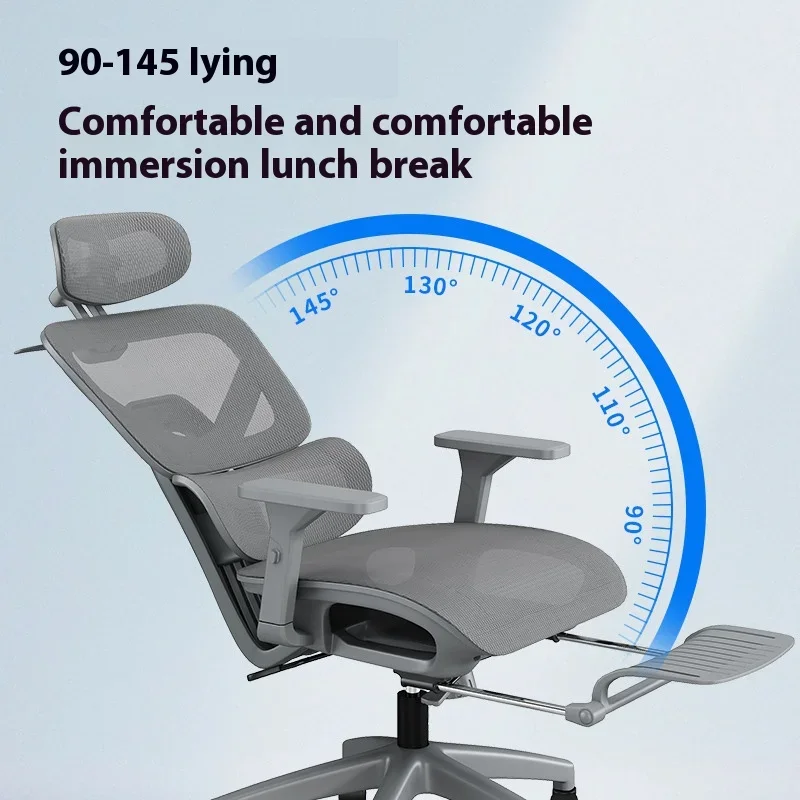 

Lumbar Chair Back Support E-sports Aluminium 6D Max Breathable Armchair Reception Counter For Business Home Office Furniture