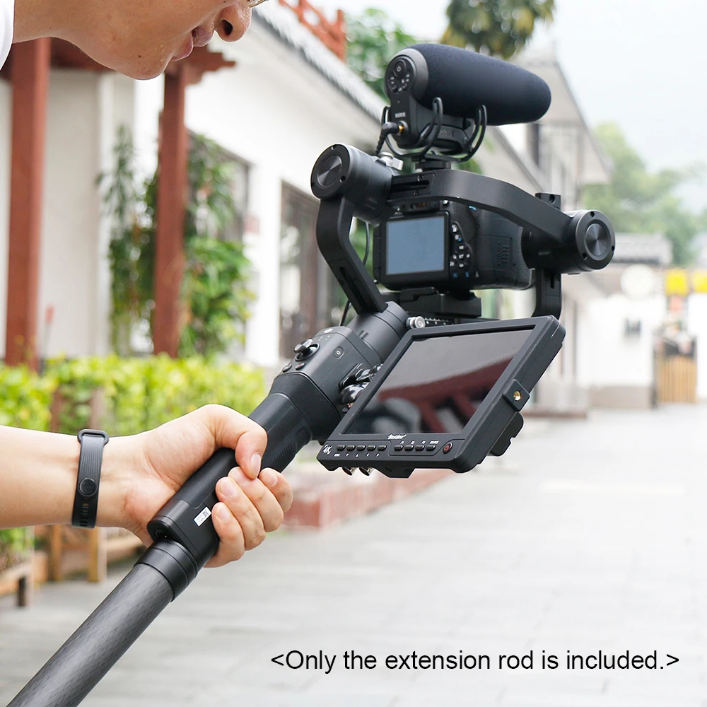 Professional Stabilizer Extension Pole Stick Rod Monopod Carbon  with 1/4 Inch Screw 35cm Long for DJI Ronin-S  Crane 2/3 Feiyu