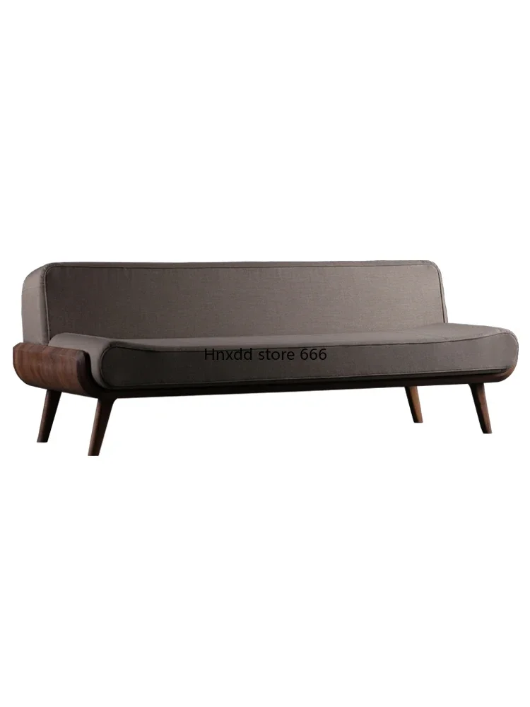 

North American black walnut sofa simple household size apartment