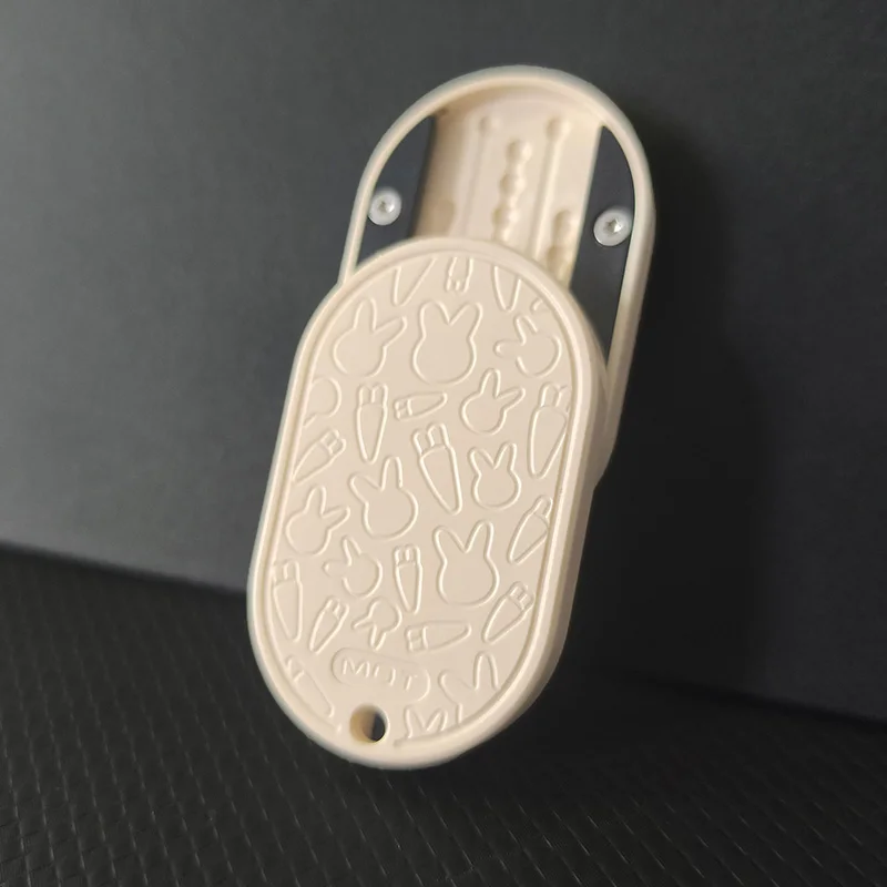 PEEK Chagrijnig Konijn Ritmische Vingertop Glijbaan Rechte Push Draaien Onbeperkt Push Card Fidget Spinner Speelgoed ADHD & Anxy Relief Gereedschap