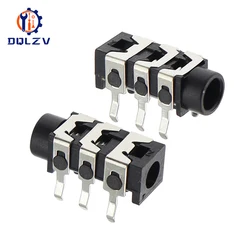 PJ-313 DIP 3.5mm Stereo Audio Socket Phone Jack Connector 6Pin PCB Mount