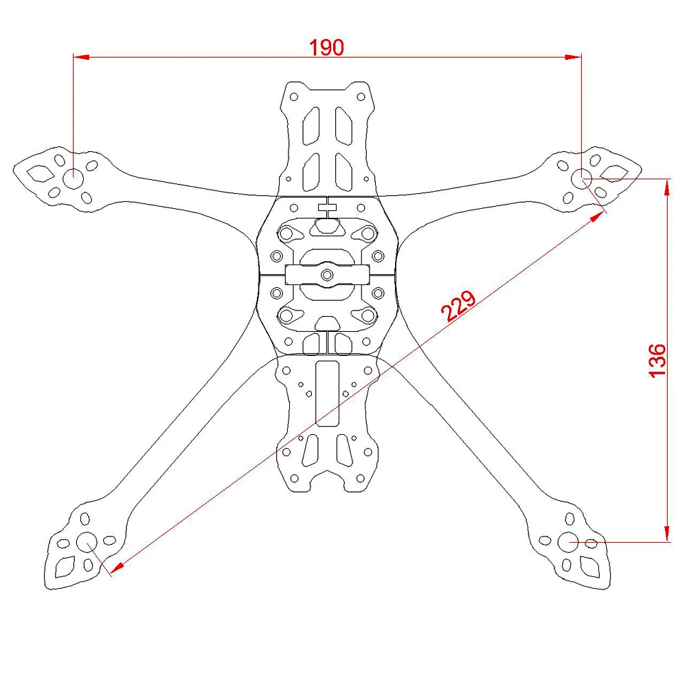 PhiSital Mark5 O4 Pro FPV Frame Kit X/DC Version 5inch Carbon Fiber Racing for RC Freestyle DIY Parts