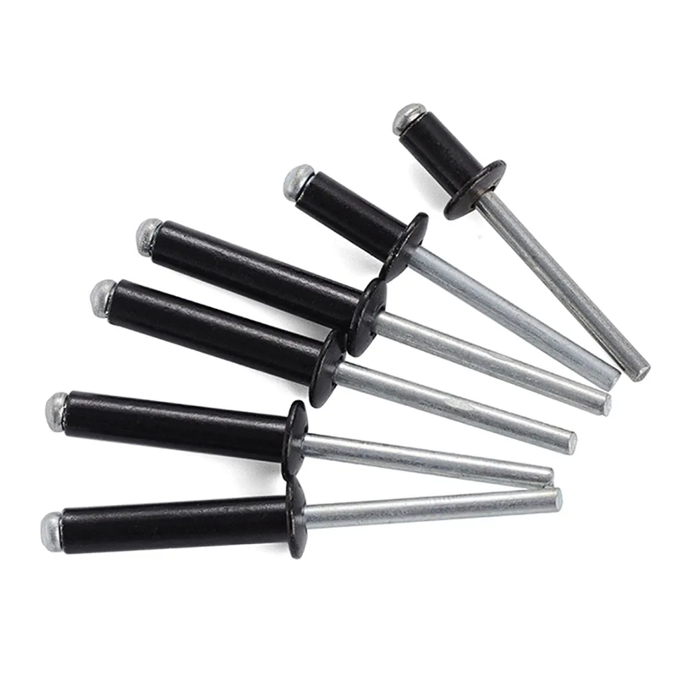 20/50Pcs Dome Head Blind Rivets Steel Shank Mandrel Exhaust Rivets M2.4 M2.8 M3.2 M4 M5 Aluminium Rivet Length=4-30mm