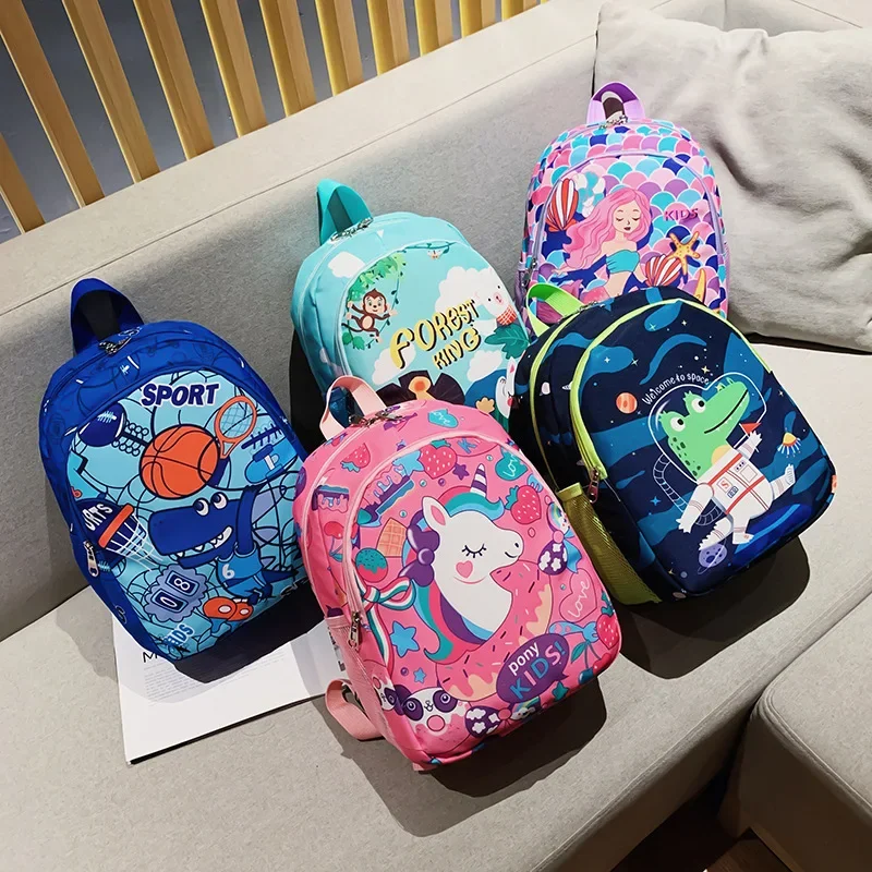 

Children's Backpack Cartoon Cute Print Primary School Students Breathable Burden Reducing Campus Schoolbag