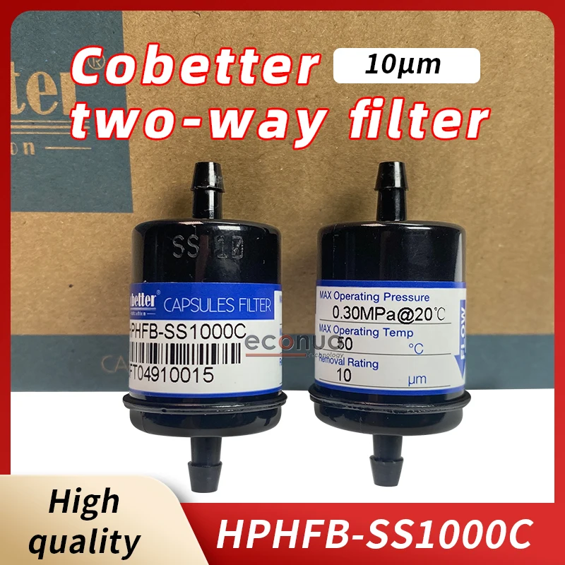 5PCS New Original Cobetter Two-way Filter HPHFB-SS1000C 10UM for Wit color Myjet Infiniti Flora capsules filter