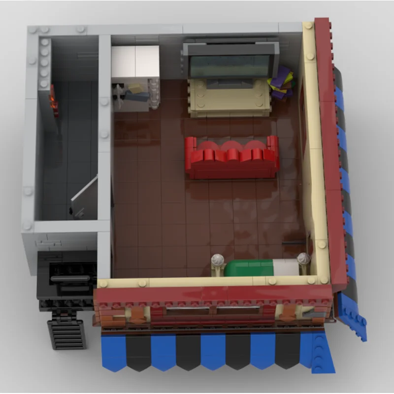 Moc Building Bricks Friendly Neighborhood Apartment Model Building Technology Modular Movie Blocks Construstion Toy Holiday Gift