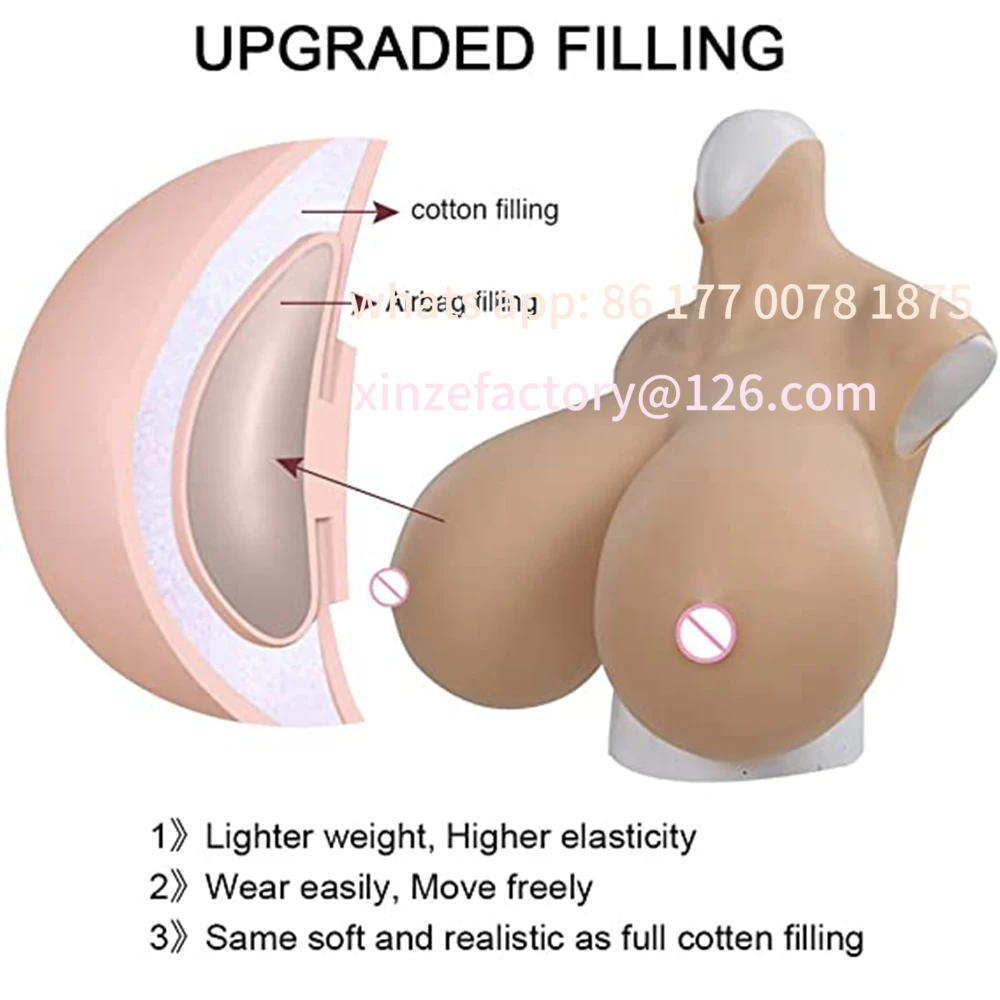 

Настраиваемые реалистичные огромные сиськи S Z Cup, силиконовые формы груди, нагрудник