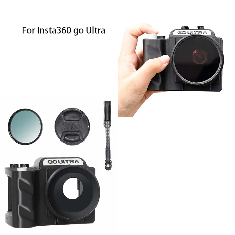 

3D printing Street Grip Vlog Holder Combo Camera Grip Holder For Insta360 go Ultra Camera Grip Camera Accessories
