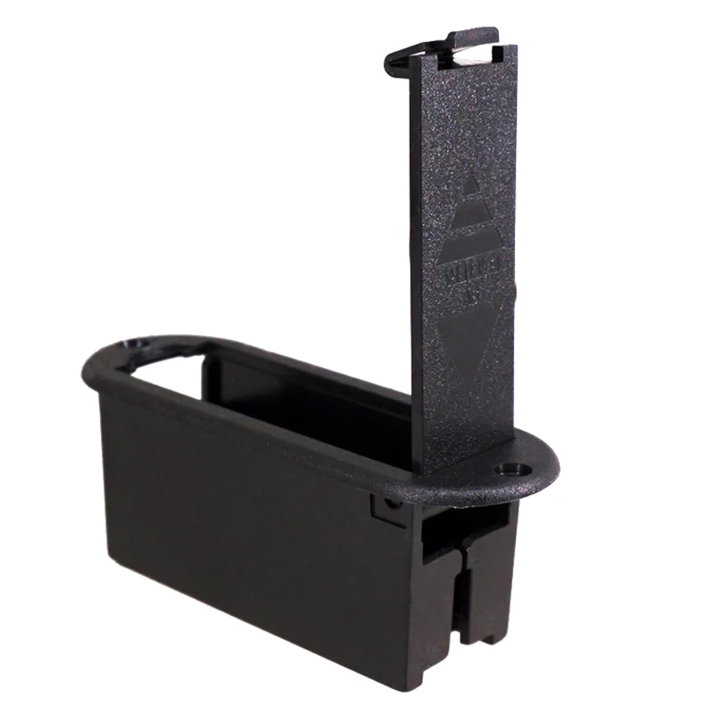 

1Pcs Black Flat Mount 9V Battery Boxs/Holder/Case Compartment Cover For Active Guitar Bass Pickup (LJ-DCX01)
