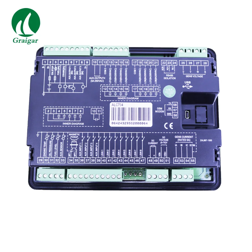 2026 Smartgen ALC704 Single Light Tower Controller Start/Stop Monitor
