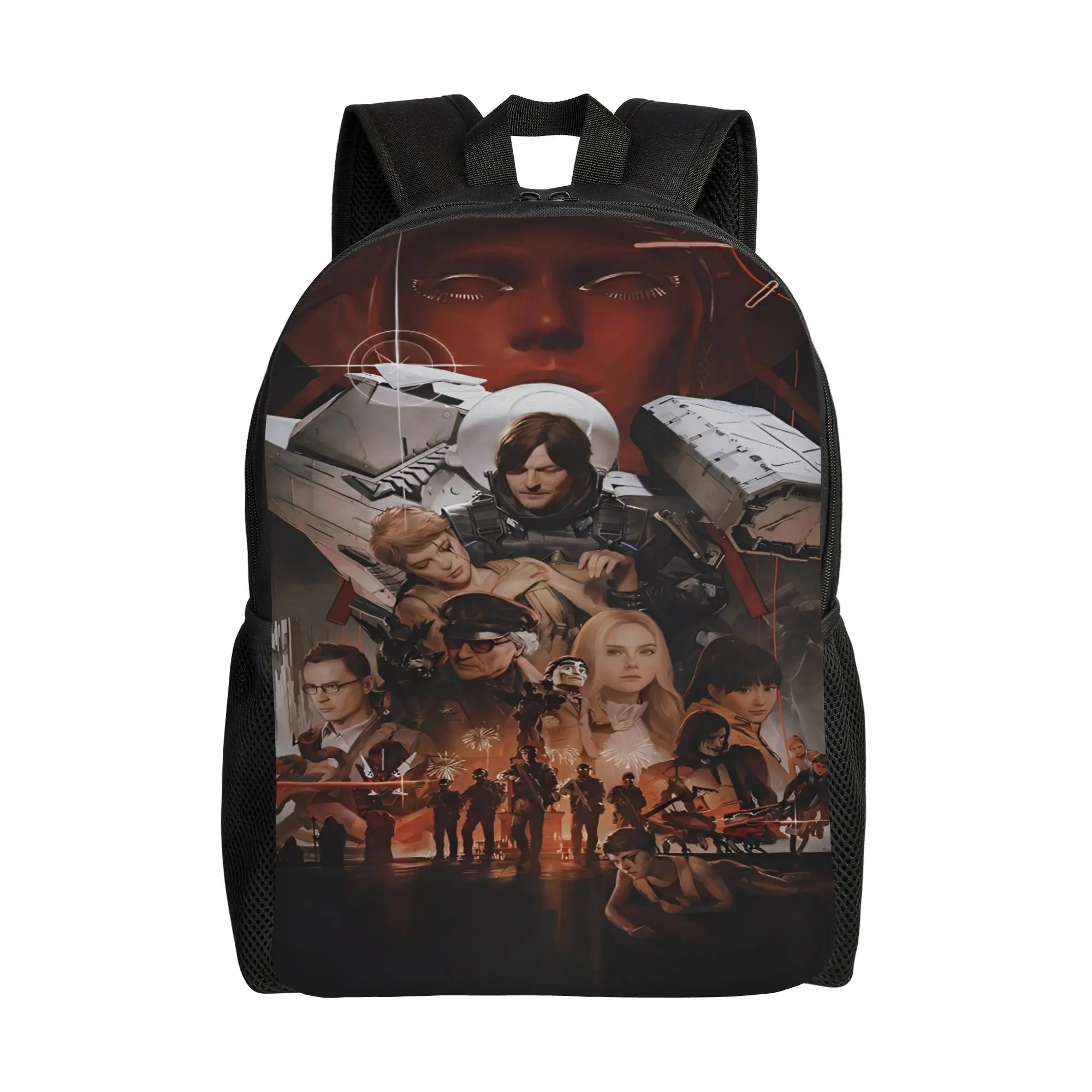 

Рюкзак Death Stranding 2 On The Beach для подростков с принтом, полиэстеровые эстетичные рюкзаки для старшей школы, спортивные рюкзаки высокого качества