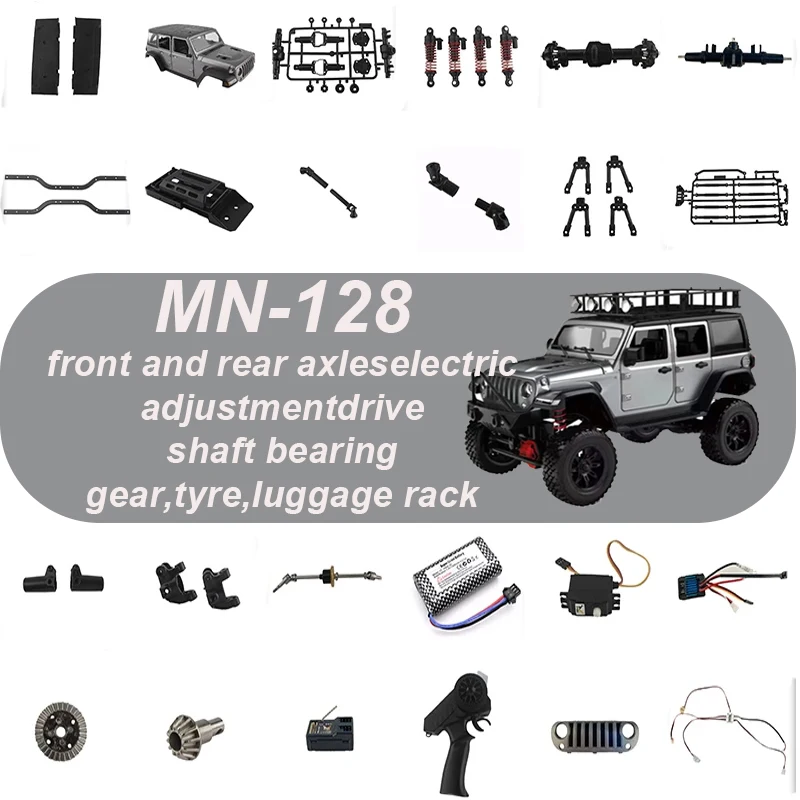 

MN128 Remote Control Car Parts Upgrade Fender Non-Damaging Installation OP Parts Remote Control Track Car Parts