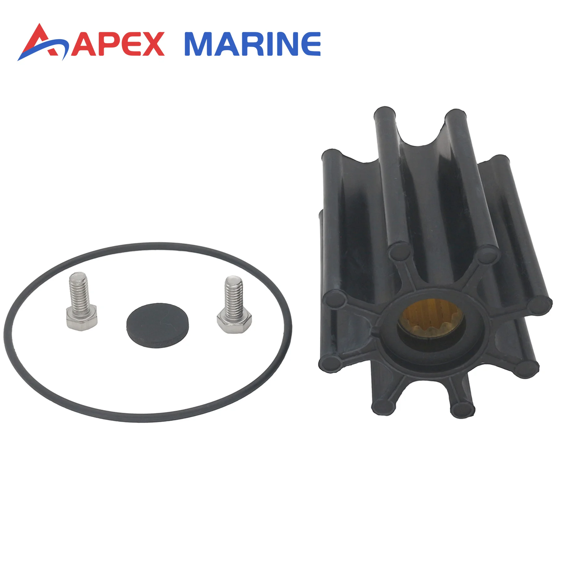 Kit de Servicio de Impulsor de Bomba de Agua de Mar para Bombas de Motor Marino Diésel Volvo Penta D6-280 D6-300 D6-310 D6-330 D6-350 D6-370 D6-435