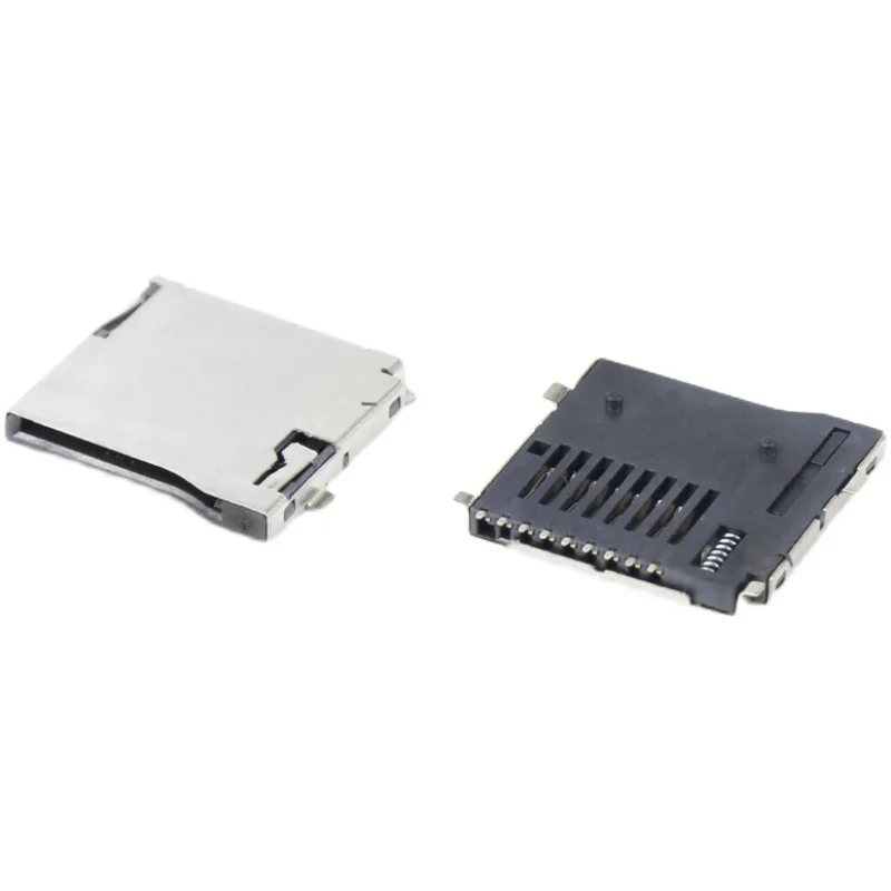 

(10 Pieces) SMD TF Self-elastic Card Holder Micro-SD Memory Card Slot External Welding Connector Storage Memory Card Sleeve