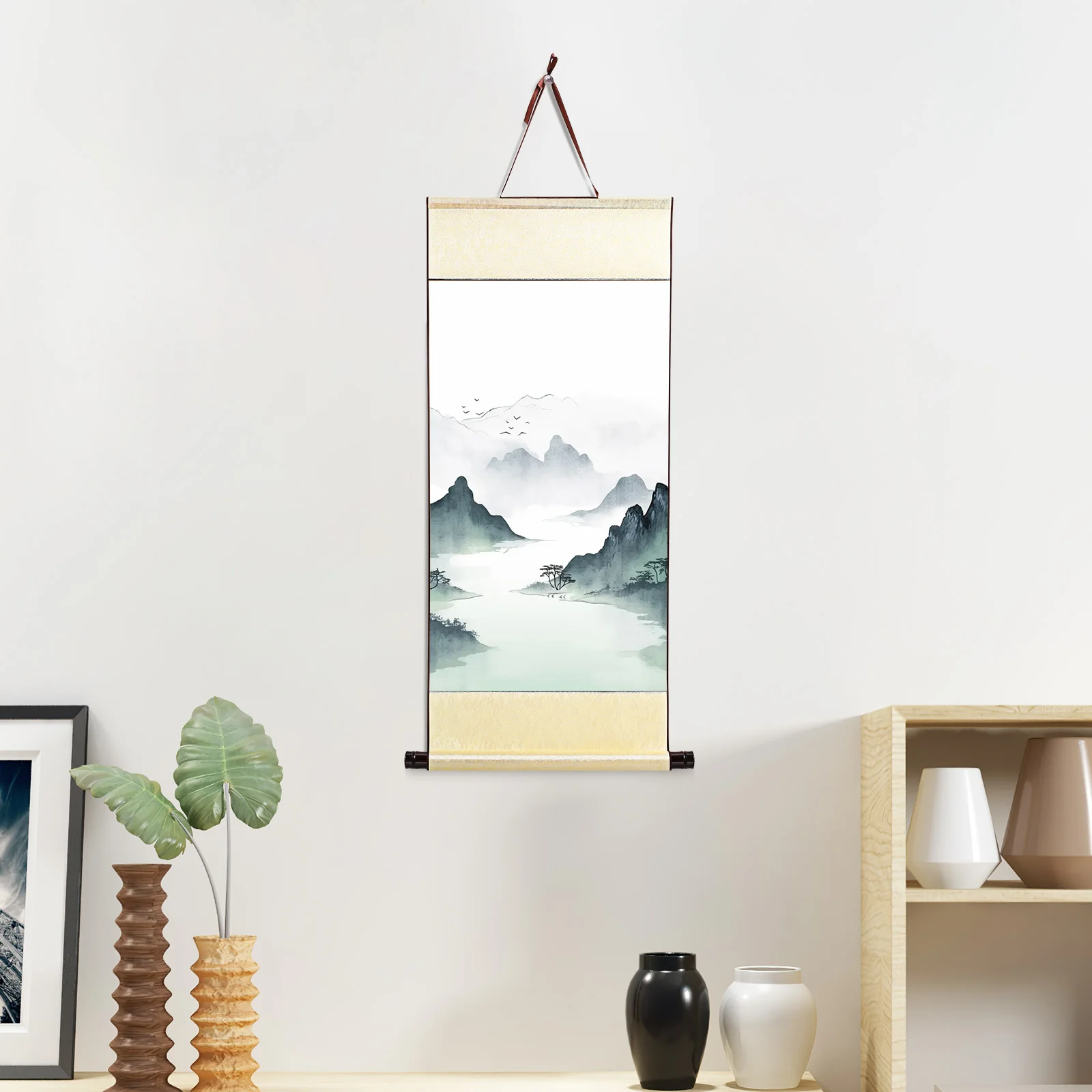 Compact Blank Calligraphy Scroll Paper Portable Chinese Calligraphy Painting Accessory for Kids and Friends Gifts