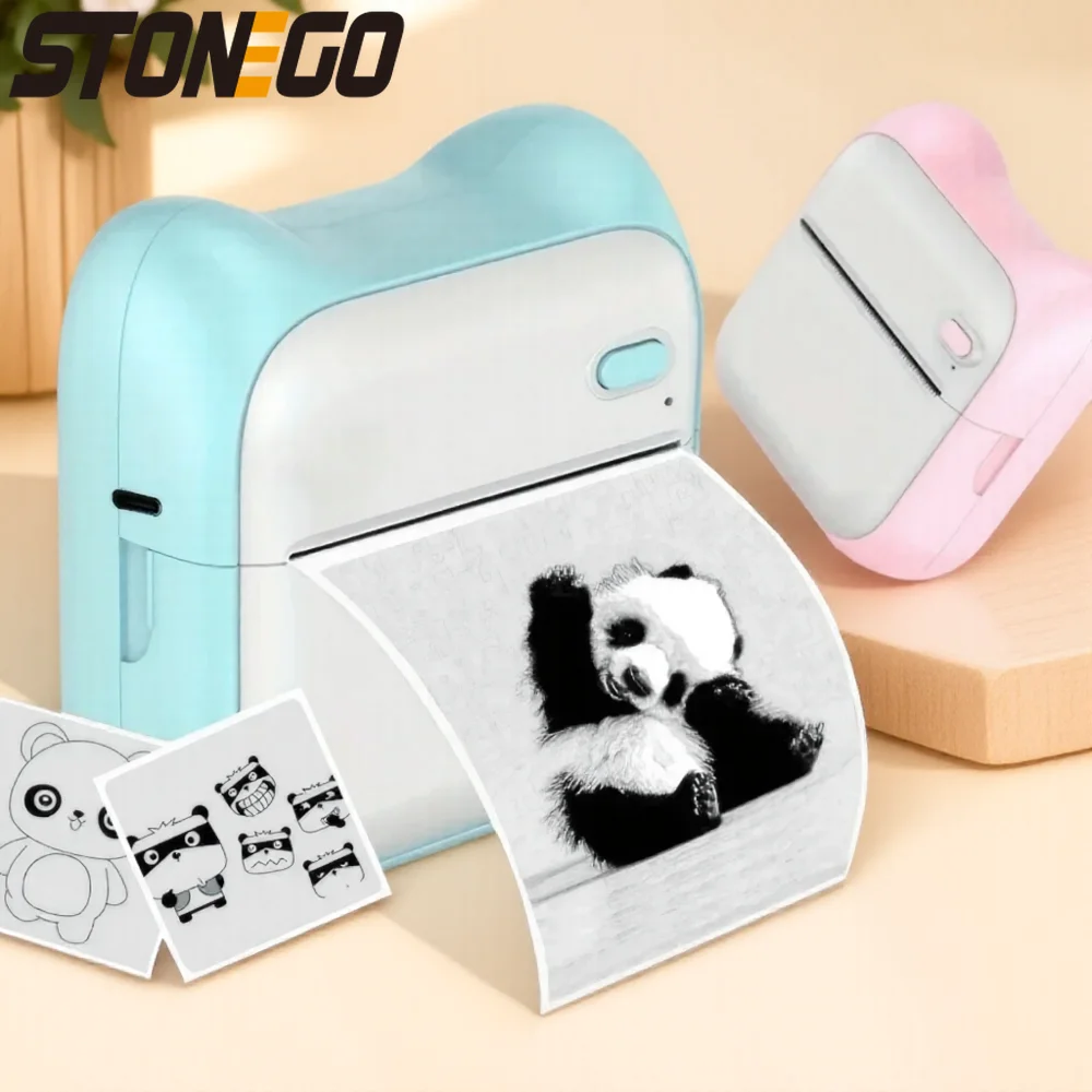 

Мини-карманный термопринтер Портативный студенческий принтер для текстовой маркировки фотографий Идеально подходит для школьных и офисных принадлежностей