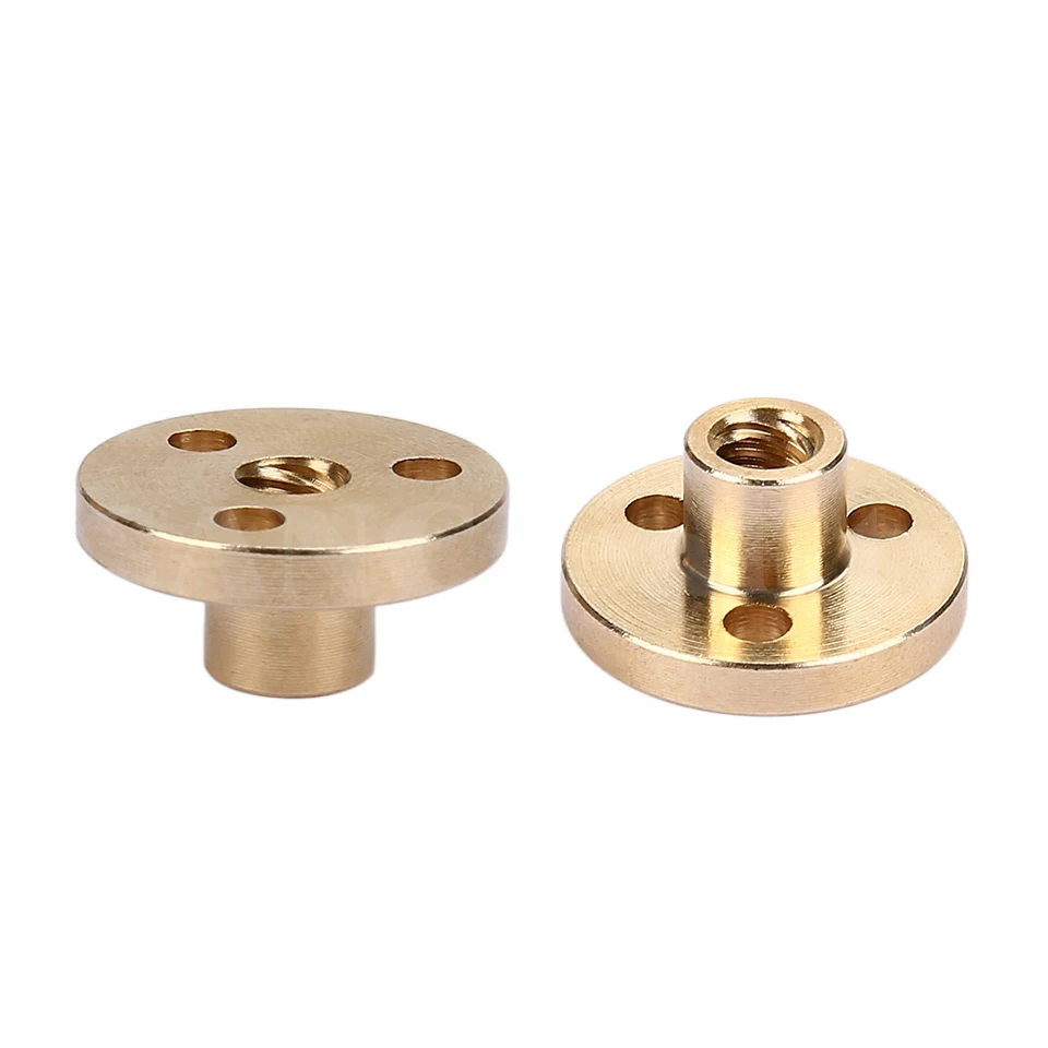 T5 Lead Screw Brass/POM Nut Suitable For T5 Screw Pitch 1mm Lead 1/2/4mm Screw CNC 3D Printer Parts Screw Nut Brass