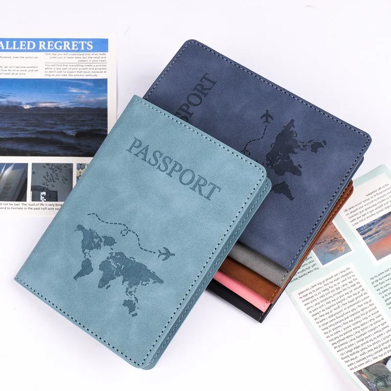 Reisepass Schutzhülle ID Kreditkarteninhaber Reisezubehör Vintage PU Reisepasshülle Ticket Reisepasshüllen