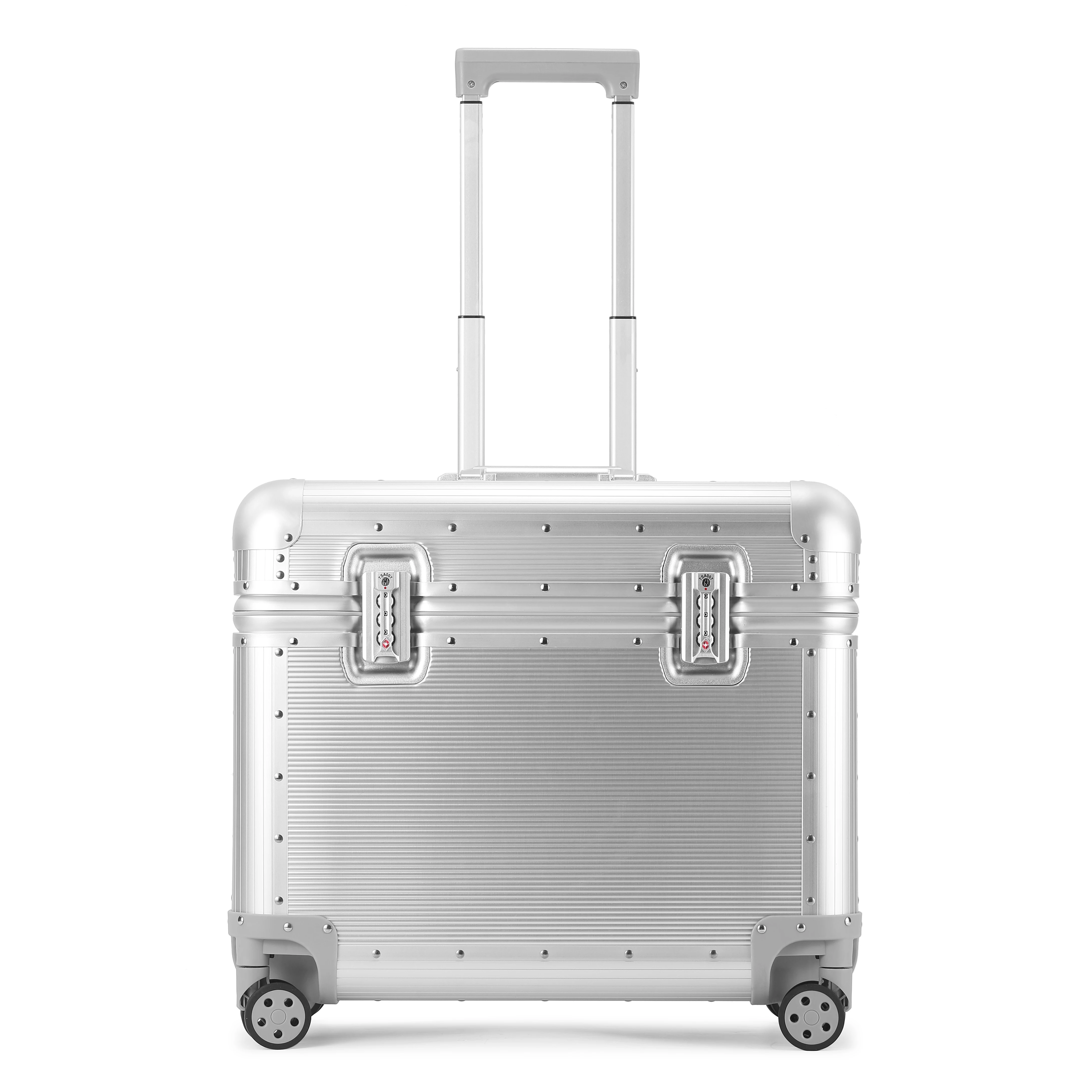 全アルミニウムマグネシウム合金製トップオープン式スーツケース - Travel Lock Tsa Approved のレビューと価格