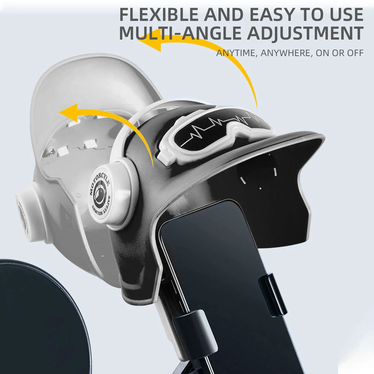 cell phone motorcycle helmet FEYA Speakers High Battery Life Helmet Headset | IPX6 Automatic Answer/Call Music Control/Intelligent Noise/Wake up Siri, 2 Mic Types - All Helmets Compatible Joyroom Motorcycle Bike Phone Holder