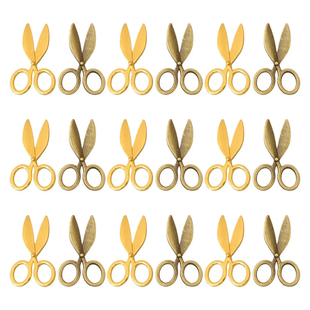 

40pcs Realistic Dollhouse Shears Tiny House Accessories For Diy Micro Landscape Decor Vintage Sewing Accessories