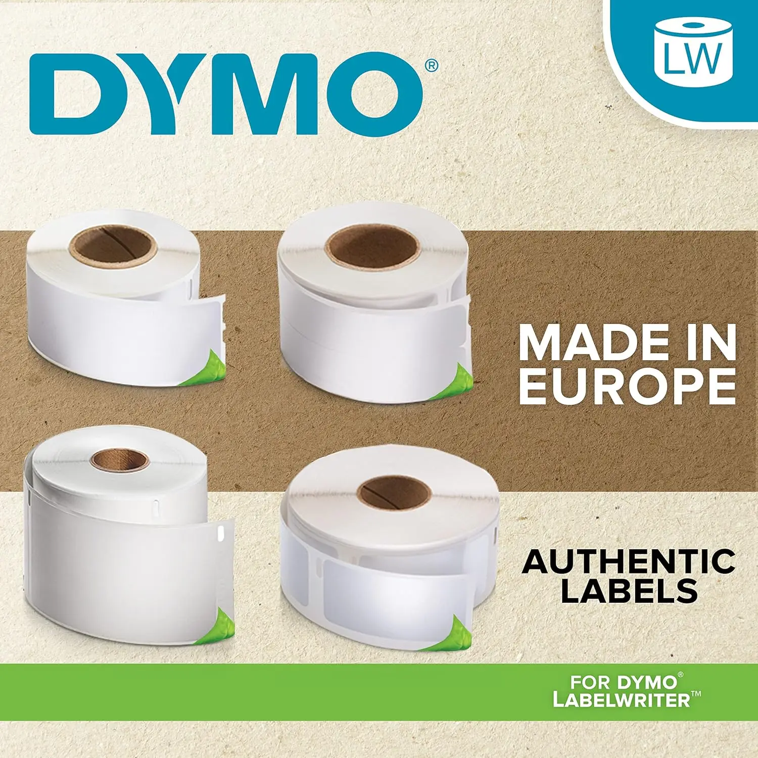 Original DYMO LW Labels for LabelWriter Label Printers, White Thermal Labels for DYMO LabelWriter LW-550 LW550 LW450