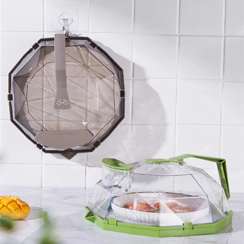 Microwave Cover for Food with Handle & Water Storage Box Clear Microwave Oven Splatter Guard 11.41in Plate Covers Kitchen Gadget