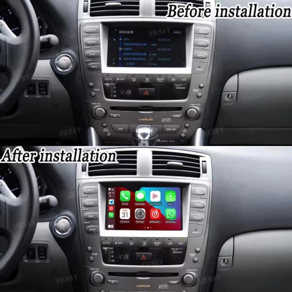 Viknav Linux For Lexus IS 2005-2008 OEM Car Upgrade Decoder Box Interface MuItimedia Wireless Apple CarPlay GPS DVD Android Auto