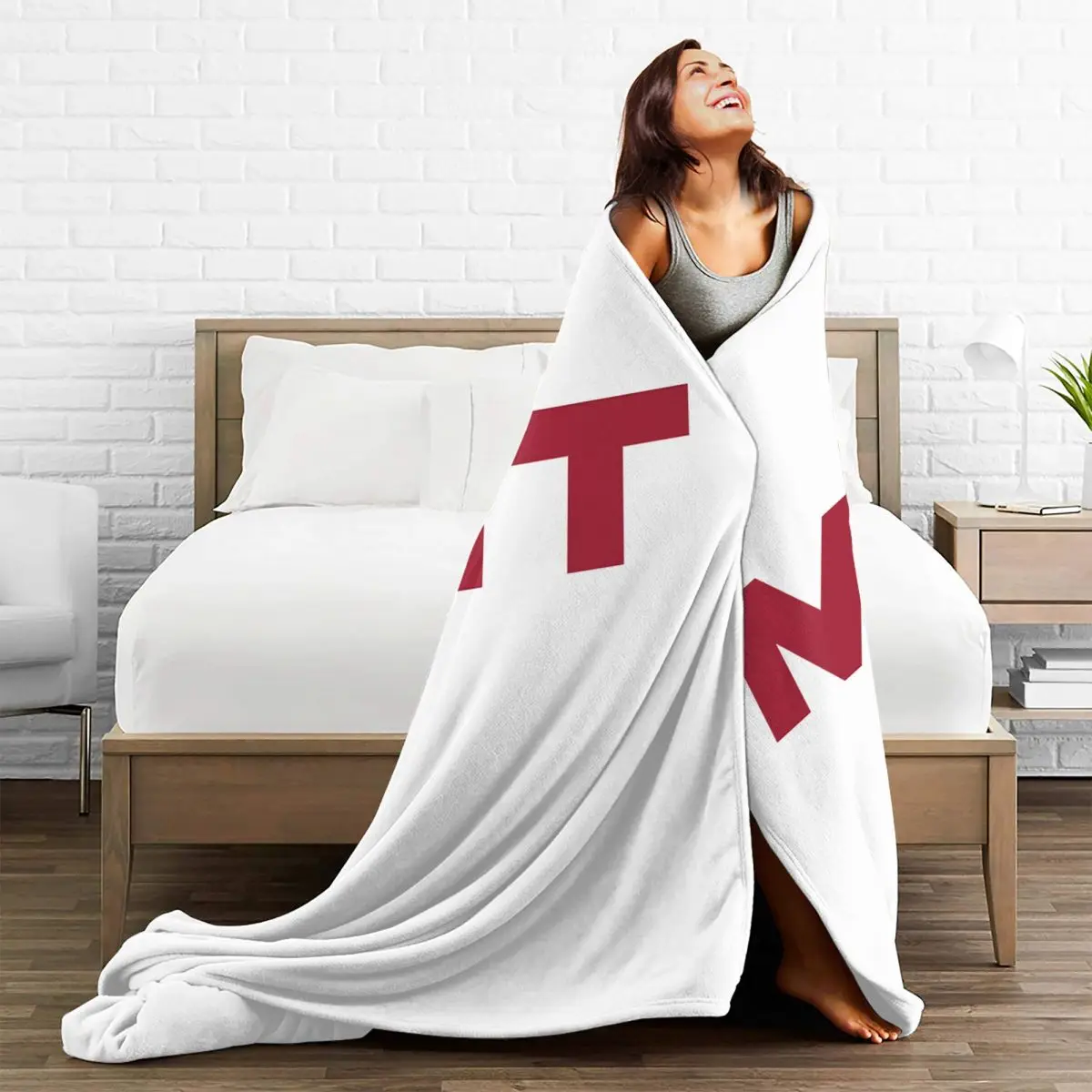 MIT - Massachusetts Institute Of Technology Blankets Flannel Throw Blanket Cover for Bed Living room Picnic Travel Home Couch