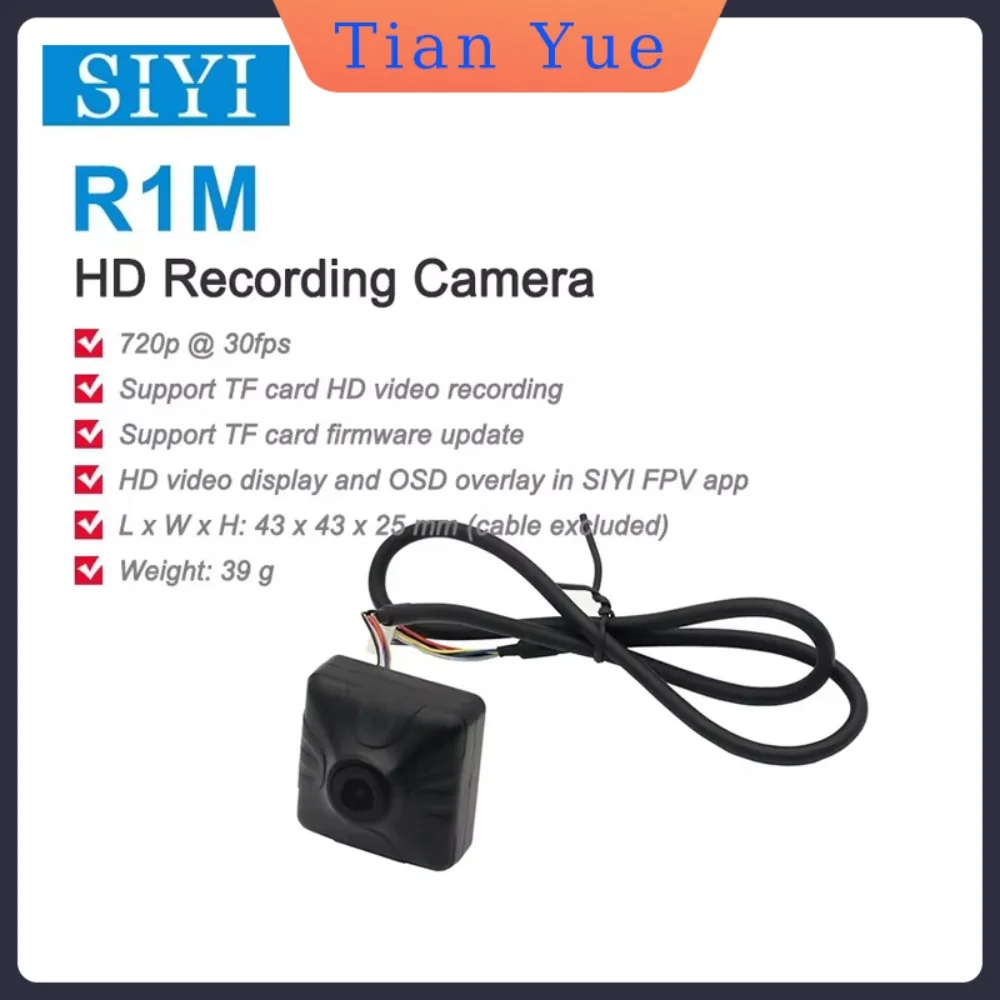 

SIYI R1M Recording FPV Camera 1080 30fps Ethernet Port IP Camera for HM30 MK15 MK15E Air Unit Stable Performance