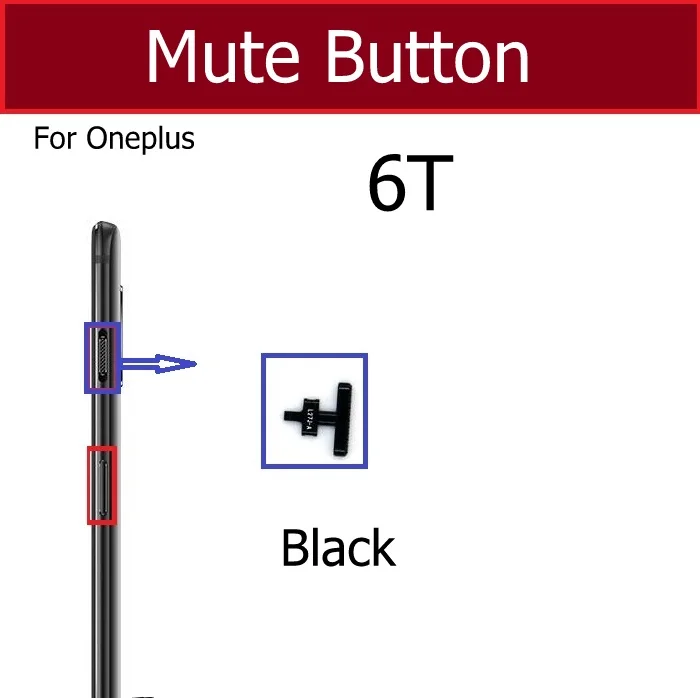 Mute Button For OnePlus 1+ 3 3T 5 5T 6 6T Side Slip Mute Key Silent Button Flex Cable Replacement