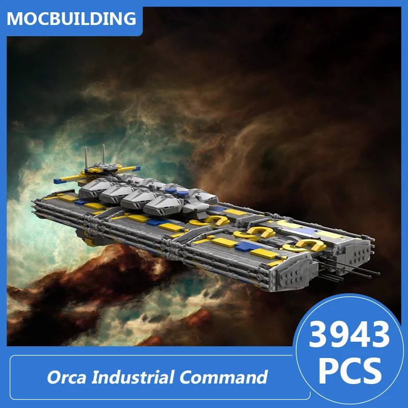 

Orca Industrial Command 1/3000 Scale Model Moc Building Blocks Diy Assemble Bricks Space Educational Collect Toys Gifts 3943PCS