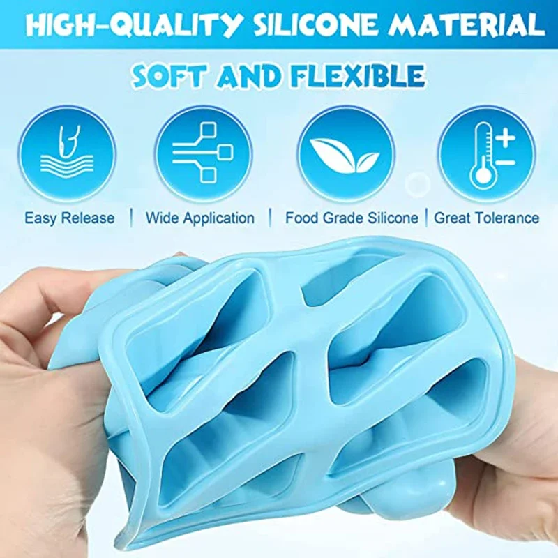 Popsicle Molds 6 Pieces Silicone Ice Pop Molds BPA Free Popsicle Mold Reusable Easy Release Ice Pop Make