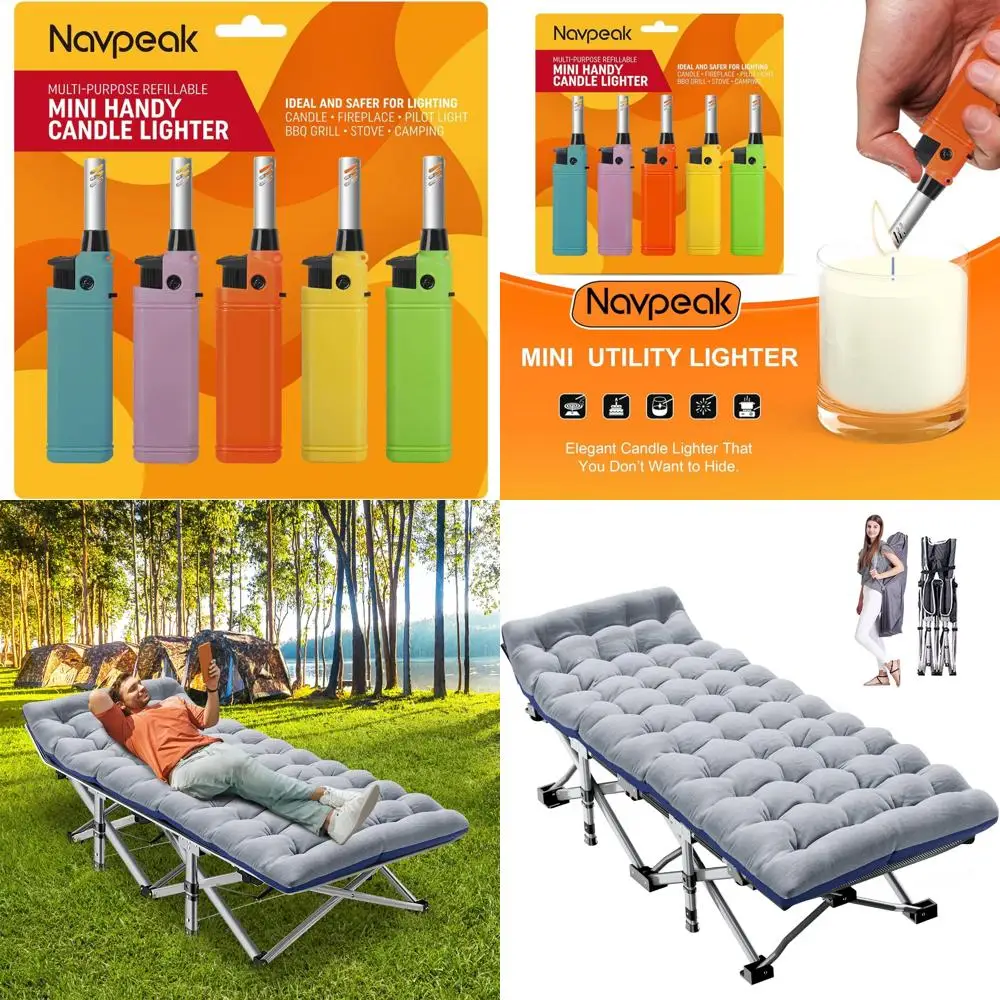 

Extended Wand Multipurpose Refillable Candle Lighter for Kitchen, Fireplace, and Pilot Light Use