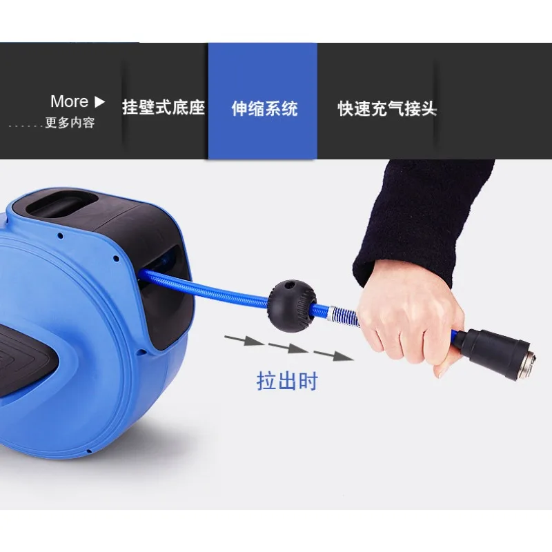 Auto Retractable Hose Reel, Air Drum Water Drum Electric Cable Reel, Wall Mounted Spring Retractable Hose & Cable Winder