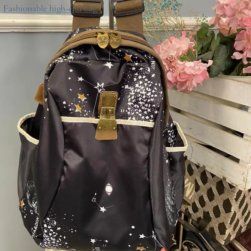 

2024 New Women Large Capacity Fashion Trendy Women's School Bags for Teenagers Mommy Waterproof Oxford Cloth Bag Small Backpack